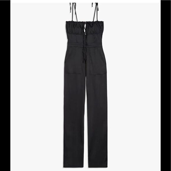 Pull On Stretch Satin Jumper, Black - Picture 3 of 6